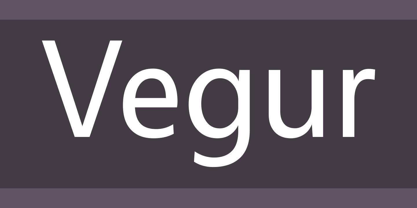 Font Vegur